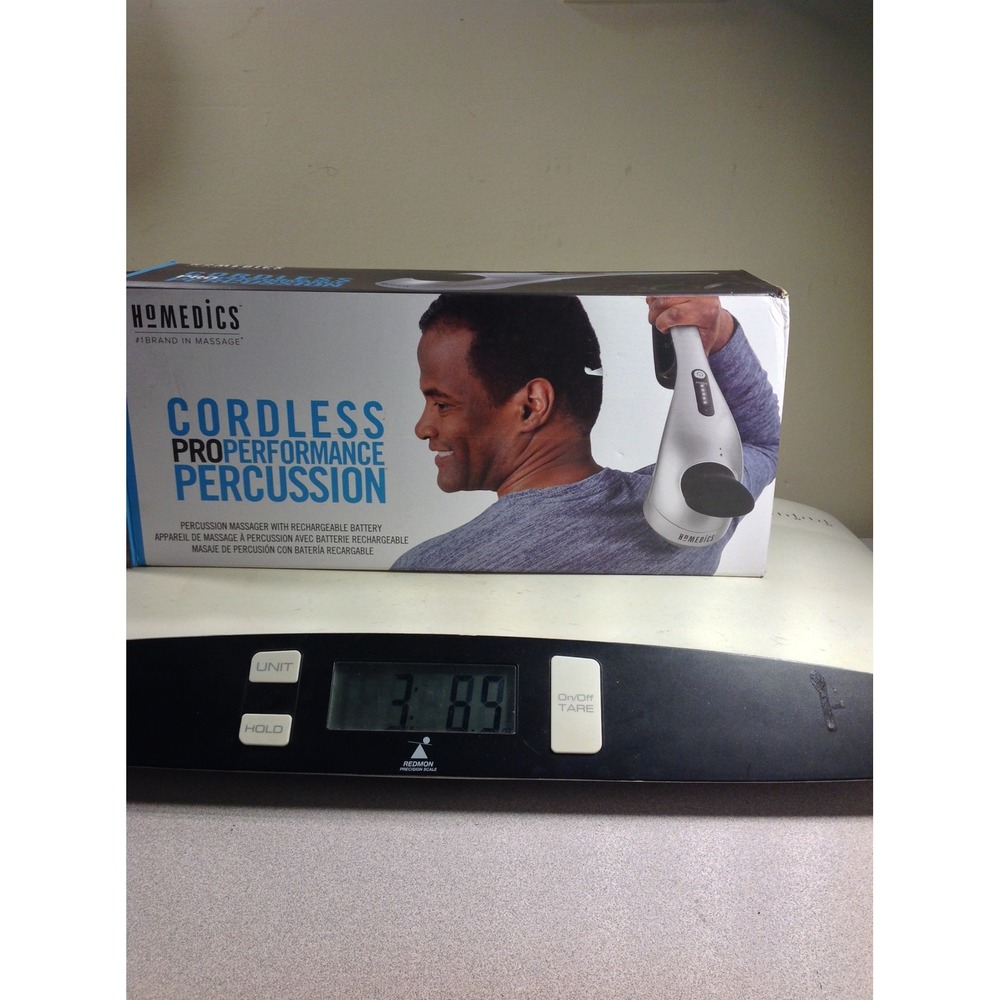 Homedics Cordless Pro Performance Percussion Massager Silver Black HHP-425